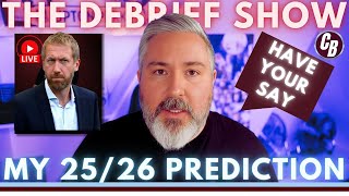 Sunday Afternoon Live With Nick My Predictions Have Your Say