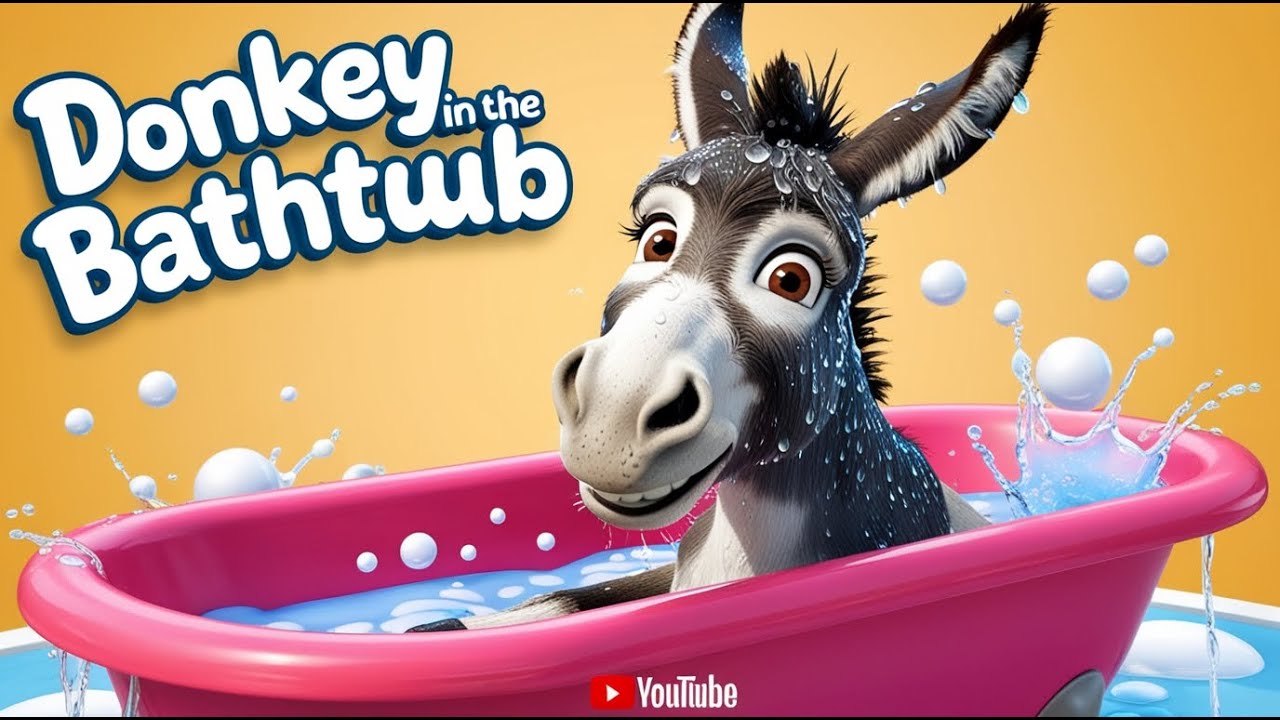 Wonky Donkey Takes a Bath! | Children's Song About Donkeys | Children's Sing A Long!