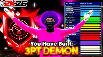 THE BEST POINT GUARD BUILD! My “3PT-Demon” BUILD WILL BREAK THE GAME! NBA 2K26