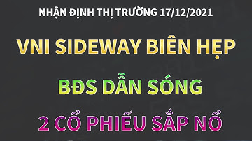 NHẬN ĐỊNH THỊ TRƯỜNG 17/12 : VNINDEX SIDEWAY BIÊN HẸP - DÒNG BĐS DẪN SÓNG - 3 CỔ PHIẾU SẮP NỔ