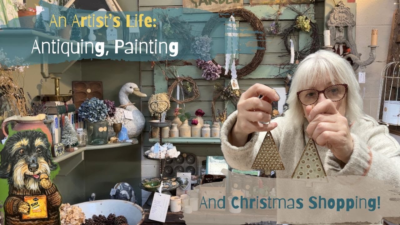 Жизнь художника: антиквариат, живопись и рождественские покупки!