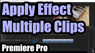 How to apply an Effect to Multiple/All Clips in Premiere Pro (Saturation, Adjustment Layer) screenshot 2