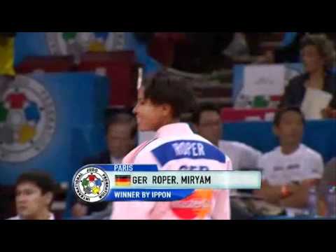 german JUDO 2011 World Championships: Lenariya Mingazova (KAZ) - Miryam Roper (GER)