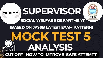 Mock Test 5 Result - Supervisor Exam : Detailed Analysis - Cut Off  How to Improve @TripleSClasses