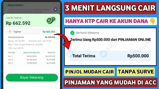 PINJAMAN ONLINE MUDAH CAIR HANYA KTP 2025 || PINJOL TANPA BI CHEKING LANGSUNG CAIR KE DANA