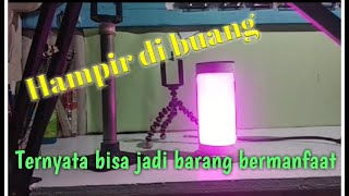 Cara Buat Lampu Box atau Neon Box dari Kayu Bekas