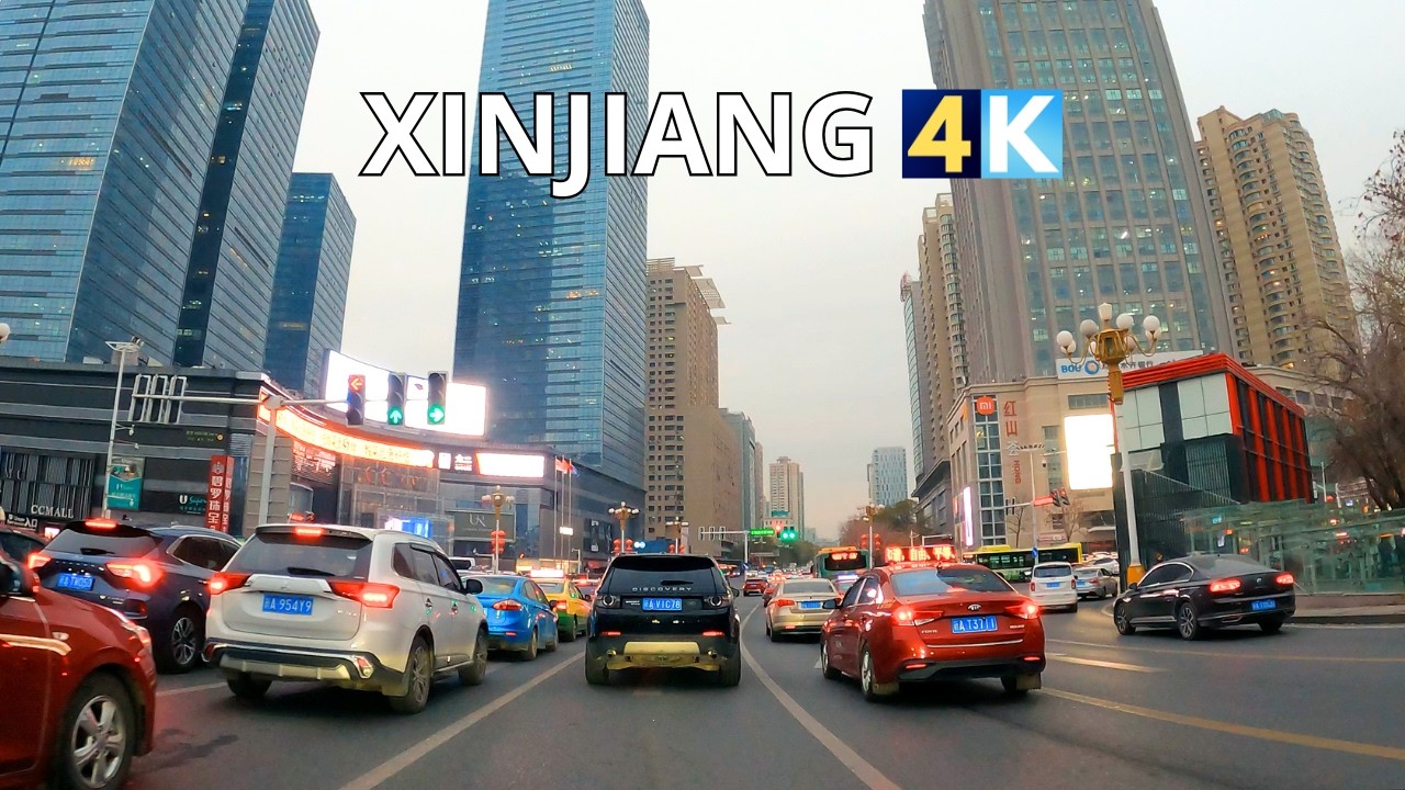 Xinjiang’s Capital Urumqi | China's Most Secret City 4K | Sunset Drive