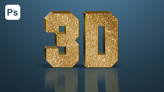 3D Gold Text Effect in Photoshop Tutorial 2 screenshot 2
