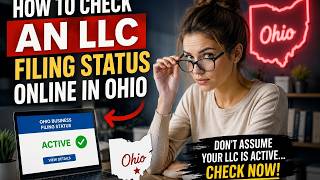How to check an LLC filing status online in Ohio