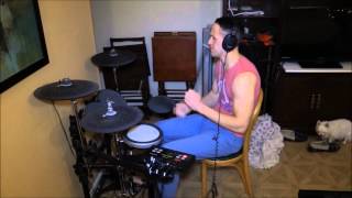 Adam doing a drum cover to Green Day's "Working Class Hero"