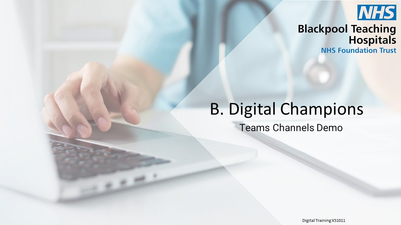 Digital Champions Teams Channels Demo