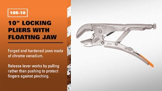 LANG 105-10 - 10-Inch Locking Pliers with Floating Jaw