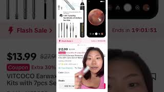 Flash sale on ear wax removal tools with camera #earwaxremover