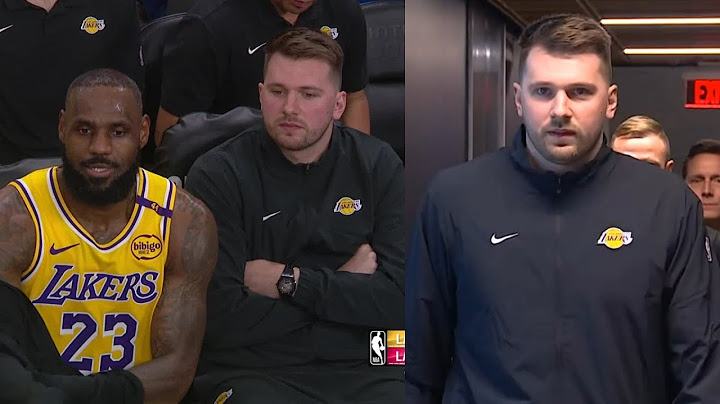 Luka Doncic on Lakers bench for first game after trade vs Clippers