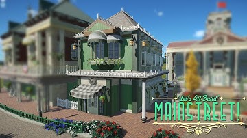 Planet Coaster - Corner Shop & Disney World Facts! | Building Mainstreet! #4