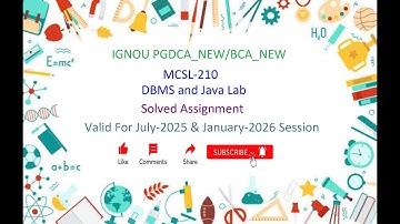 MCSL 210 SOLVED ASSIGNMENT | MCSL 210 IGNOU Solved Assignment July-2025 & Jan-2026 | IGNOU