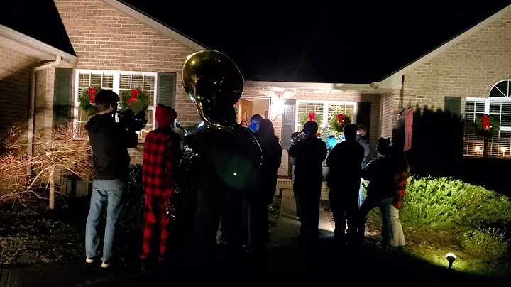 caroling with Magna Vista band 2022