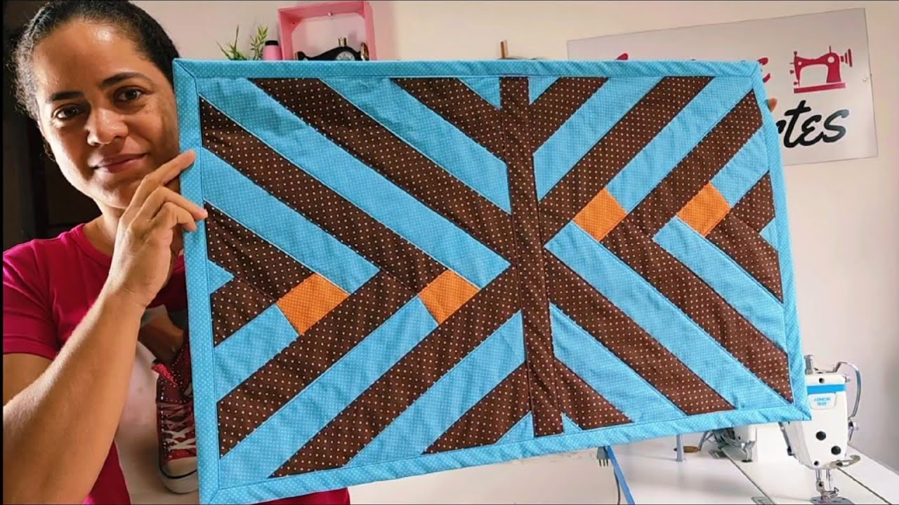 Costura criativa: Costurando passo a passo um tapete de retalhos!#artesanato 