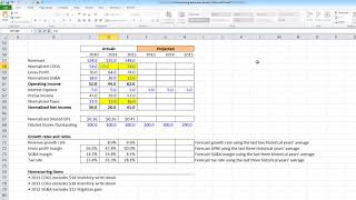 006 Normalizing Earnings Exercise, Part 1