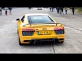 Audi R8 V10 Plus with QuickSilver Exhaust - LOUD Accelerations &amp; Drifts !