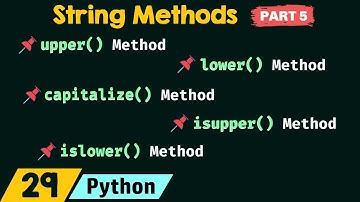 Stringmethoden in Python (deel 5)