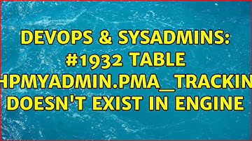 DevOps & SysAdmins: #1932 table 