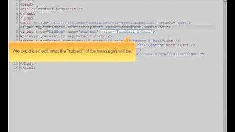Code Using FormMail أستخدام فورم ميل او فرم أرسال بريد من صفحه في موقعك كود