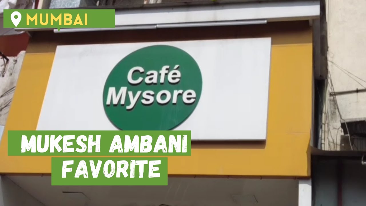 Cafe Mysore Mukesh Ambani Family Favourite Idili Sambar at Mumbai