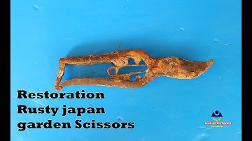 Rusty japan garden Scissors | amazing restoration