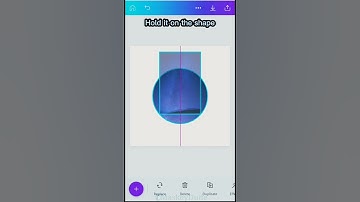 Crop picture into a circle ||Canva||#shorts