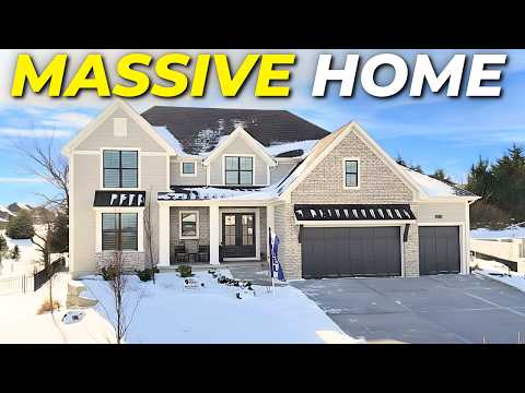 Video thumbnail: TOURING This Massive New Construction Home Near Kansas City [Bristol Highlands]