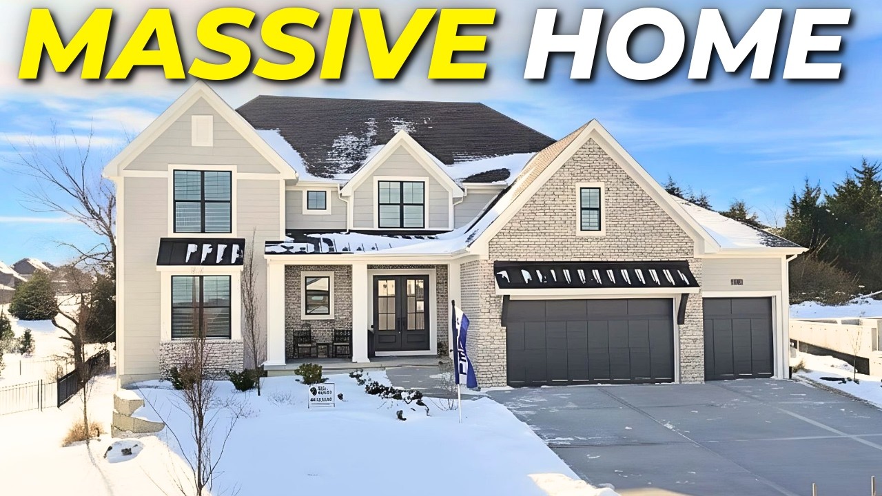 Осмотр этого огромного нового дома недалеко от Канзас-Сити [Бристоль Хайлендс]