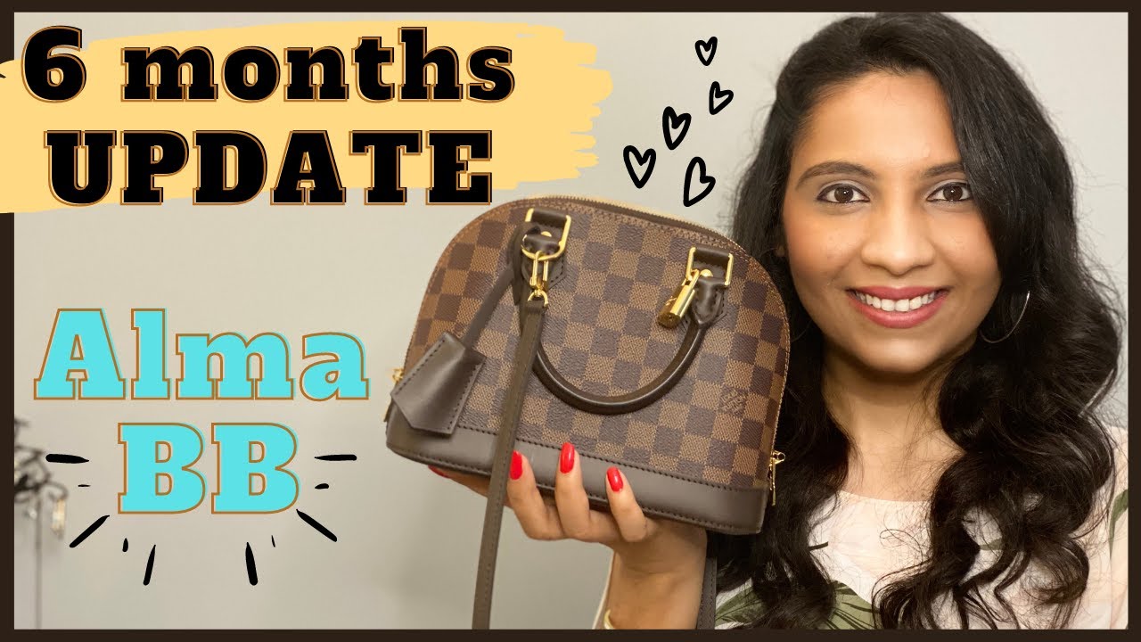 Wear and Tear Review Louis Vuitton Alma bb Vernis (color transfer/dirt  spots/discolor) 