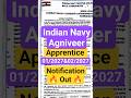 Navy Agniveer 2027 Notification out #navyagniveer #navyagniveervacancy #navyagniveerapprentice2026