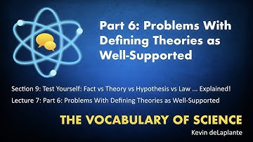 09.07. Part 6: Problems with Defining Theories as Well-Supported
