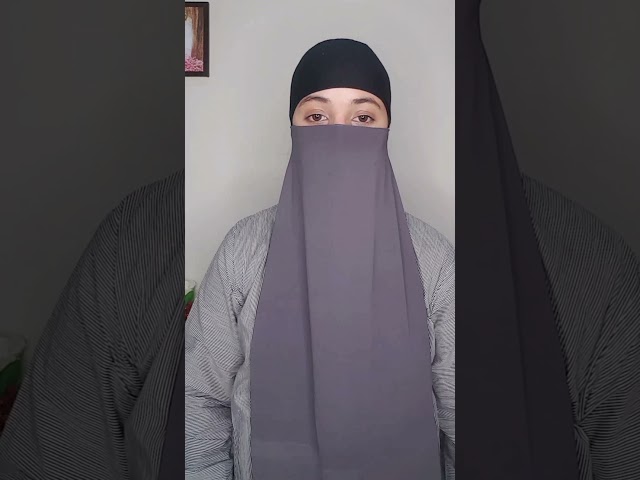 Instant/Ready Hijab Tutorial || Full Coverage| Hijab Style With Niqab 2021 asma abbasi vlogs #shorts class=