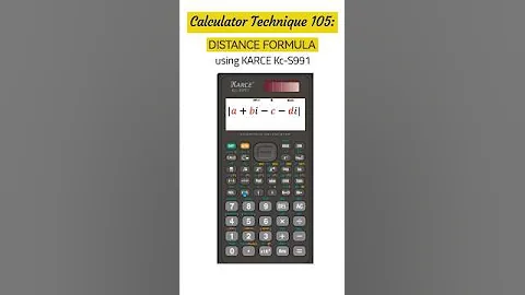 CALCULATOR TECHNIQUE 105 | Distance Formula using Karce Kc-S991 #let2025 #mathmajor #caltech