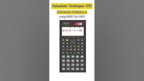 CALCULATOR TECHNIQUE 105 | Distance Formula using Karce Kc-S991 #let2025 #mathmajor #caltech