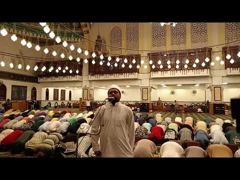 صلاة المغرب من سورة الأنعام  مسجد الحصري  الشيخ حسين