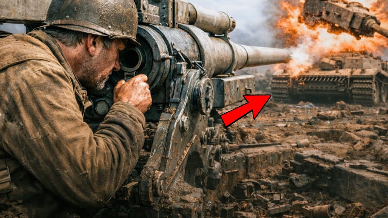 Ils appelaient son 88 capturé « inutile » — jusqu’à ce qu’il pulvérise 3 Tigers