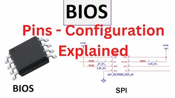 BIOS pin configuration explained | Schematic of basic input output system | BIOS Circuit diagram pdf
