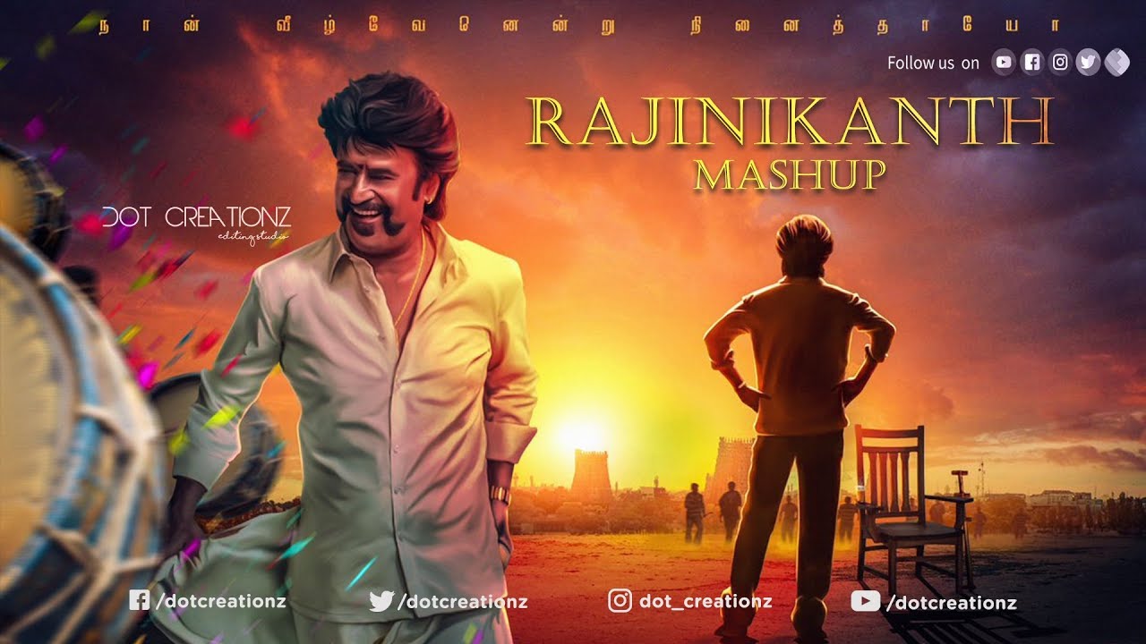 Rajinikanth Mashup | Dot Creationz | Zee Tamil - YouTube