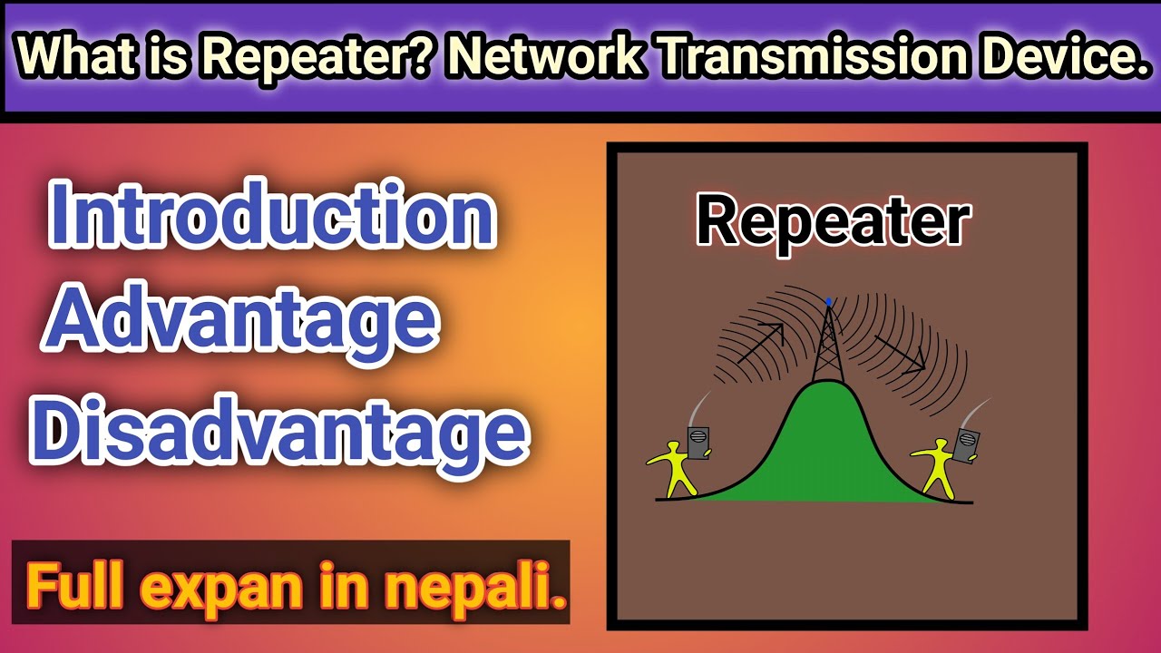 What is Repeater? Full Explain in nepali Network transmission devices