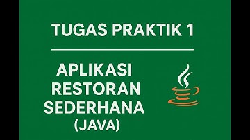 Membuat Sebuah Program #java  Mengenai Aplikasi Sederhana Di Sebuah Restoran Makanan