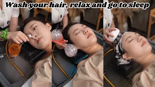 Wash your hair, relax and go to sleep