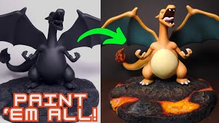 Paint 'em all: 006-Charizard | 3D Printed Pokemon Miniature Painting