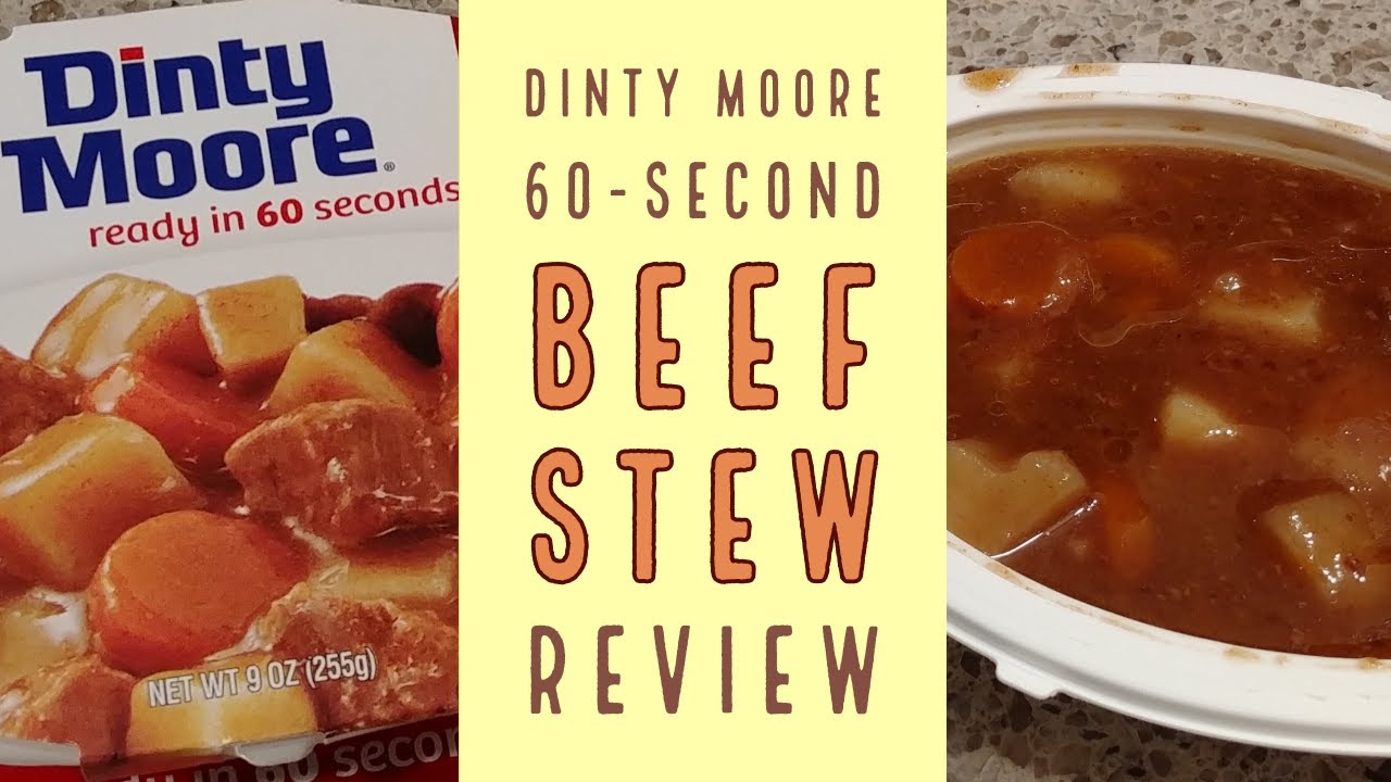 Dinty Moore Beef Stew 60 Second Shelf Stable Packaged Meal Review Youtube