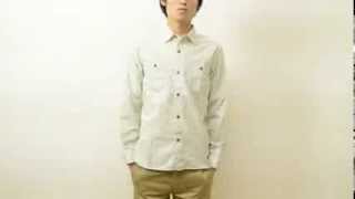 KEARNEY HOUSE（カーニーハウス） ストライプ ワークシャツ メンズ 長袖 ストライプシャツ 綿シャツ 両胸ポケット アメカジシャツ 5501-41103