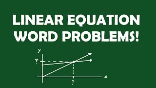 Harder Linear Equation Word Problems