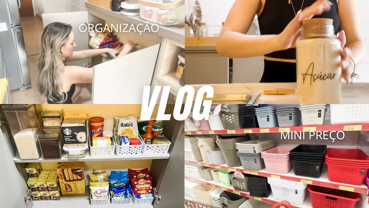 Organizando armário da cozinha e geladeira pra semana!